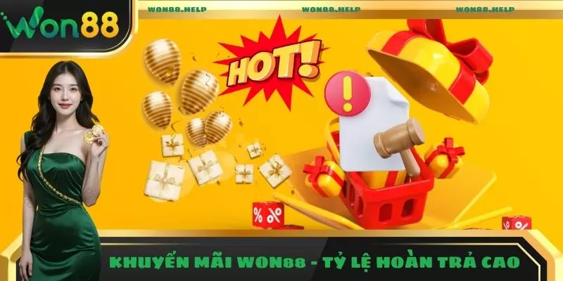 Khuyến Mãi Won88 - Nhận Ngay Ưu Đãi Hấp Dẫn Mỗi Ngày 4 Khuyến mãi Won88 với tỷ lệ hoàn trả cao