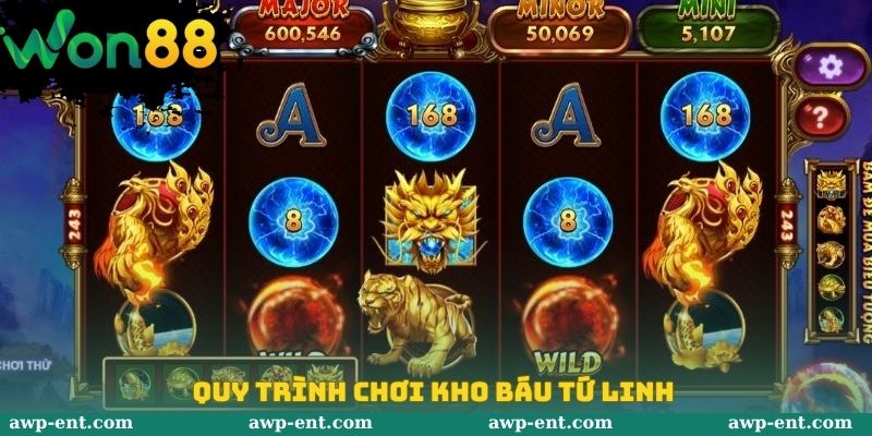 Kho Báu Tứ Linh Won88 - Trò Chơi Hấp Dẫn Lợi Nhuận Cao 3 Quy trình chơi kho báu tứ linh
